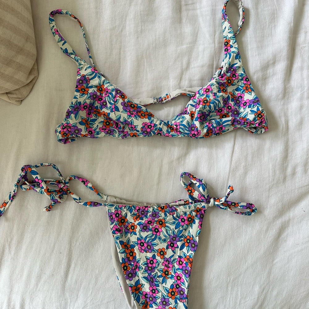 Frankie's Bikinis Floral Bikini Set